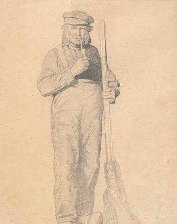 Eugène Romain Van Maldeghem (1813-1867) - L’Homme au balai –