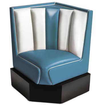 Bel Air Classic Diner Hoek voor Hoekbank Blauw 60 x 60 cm, Huis en Inrichting, Ophalen, Gebruikt