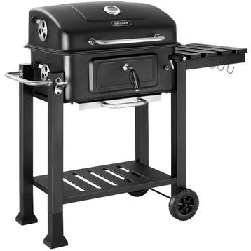 Houtskoolbarbecue Florian met 2 wielen, verstelbare houtskoo, Verzenden, Nieuw