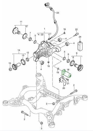 Elektromotor voor sperdifferentieel. Porsche 955/957 Cayenne, Verzenden, Nieuw