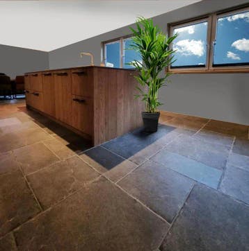 Vloertegel Antraciet Multivloer (Vloeren, Afbouwmaterialen), Keramiek, Nieuw, Ophalen of Verzenden, 10 m² of meer