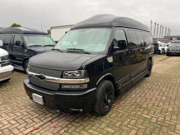 2010 Chevrolet Express Camper kenteken 6.0l V8 LPG, Zwart, Nieuw, LPG