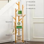 Bamboe Kapstok met 9 Haken – Vrijstaand met 3-Laags Plank, Verzenden, Nieuw