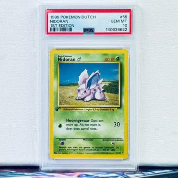 Pokémon Graded card - NIDORAN #55 1ST EDITON - Pokémon - PSA, Nieuw