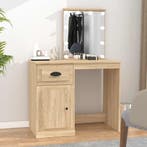 Schoonheidstafel led 90cm sonoma - retourdeal 70% korting, Gebruikt, 100 tot 150 cm, Modern, Hout