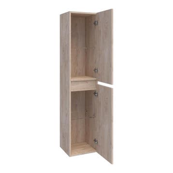 Brauer Joy - Hoge Kast - 160 cm - 2 Deuren - Greeploos -, Ophalen of Verzenden, Nieuw