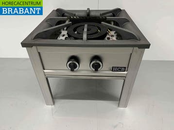RVS Hokker Wokbrander Wok Dubbele brander Premium-line 22 kW, Ophalen of Verzenden, Nieuw in verpakking