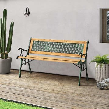 Tuinbank Pisa met diamantmotief - tweezits, Verzenden, Nieuw