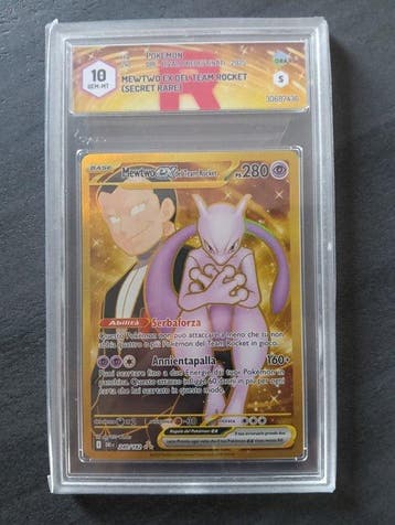 Pokémon - 1 Graded card - Mewtwo 240/182 Secret rare, Foil -, Nieuw
