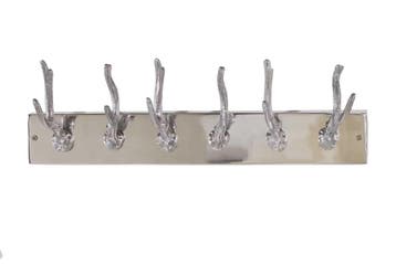 Decoratieve wandkapstok DEER 50cm zilver gepolijst aluminium, Ophalen of Verzenden, Nieuw
