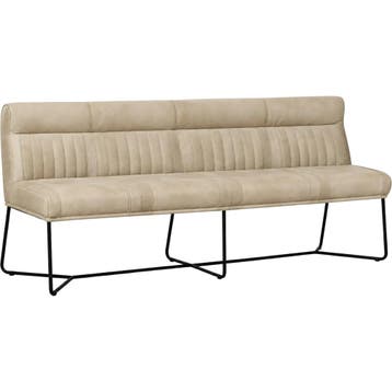 Leren eetkamerbank Cuddle (200 cm), Nieuw, Ophalen of Verzenden, Rechte bank, 200 tot 250 cm
