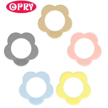 Opry Siliconen Bijtring Bloem 4 cm - Kleurset 1 (Set 5 stu, Ophalen of Verzenden, Nieuw