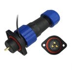 Male + chassis connector - 24V - waterdichte kabelverbinder, Ophalen of Verzenden, Nieuw