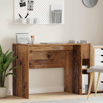 vidaXL Bureau Oudhout 109 x 50 x 78 cm Bewerkt hout, Verzenden, Nieuw