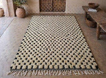 Berber - Tapijt - 300 cm - 200 cm - Tapijt met ruitjes - met, Huis en Inrichting, Stoffering | Tapijten en Kleden, Nieuw