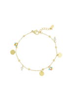 color pop coins armband - Goudkleur, Verzenden, Nieuw
