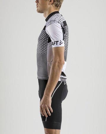 Craft Route Jersey M Fietsshirt Mannen - Wit/Zwart - Maat S, Verzenden, Nieuw