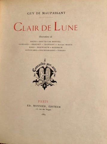 Maupassant / Rochegrosse / Grasset e.a. - Clair de Lune [sur