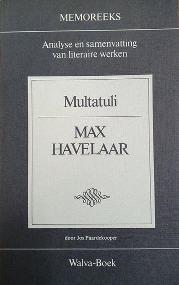Multatuli max havelaar - Paardekooper, Verzenden, Gelezen