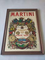 Martini - Reclamebord - Glas, Hout