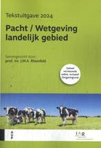 9789048564576 Pacht / Wetgeving landelijk gebied, Verzenden, Nieuw, Jeroen Rheinfeld