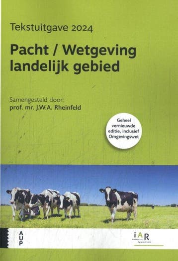 9789048564576 Pacht / Wetgeving landelijk gebied, Verzenden, Zo goed als nieuw, Jeroen Rheinfeld