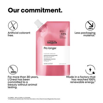 LOreal SE Pro Longer Shampoo Refill - 1000ml, Ophalen of Verzenden, Nieuw, Shampoo of Conditioner