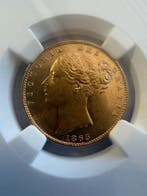Verenigd Koninkrijk. Victoria. Sovereign 1865 NGC AU58