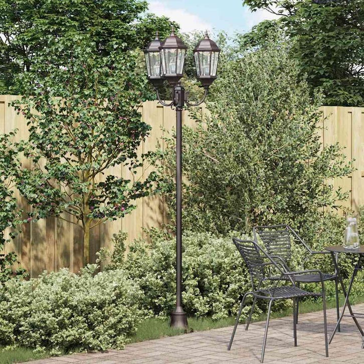 vidaXL Tuinverlichting Brons 57 x 49 x 241 cm Aluminium en, Tuin en Terras, Buitenverlichting, Nieuw, Aluminium, Verzenden