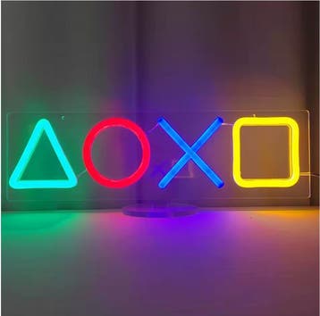 LED Neon Wandlamp – Gaming Nachtlamp USB voor Slaapkamer, Verzenden, Nieuw