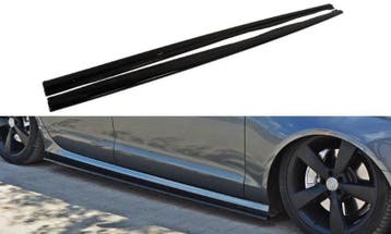 Zijskirts Difusers Audi S6 / A6 S-line C7 Glanzend Zwart, Ophalen of Verzenden, Nieuw