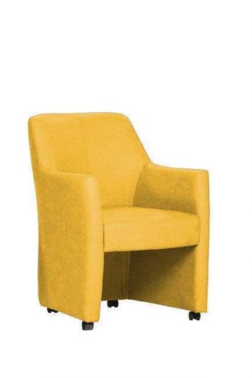 Eetkamerstoel Chris - eetkamerstoelen - Goud, Nieuw, Stof