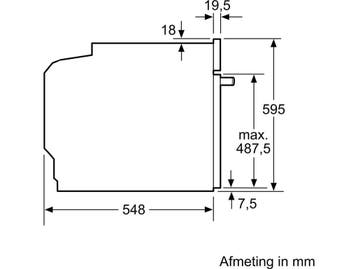 Siemens HM736GAB1/G5 - iQ700 Inbouwoven - VarioSpeed - 67L, Witgoed en Apparatuur, Verzenden, Nieuw