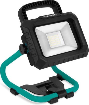 2dekans | VONROC Accu Bouwlamp 20V - LED - 20W – 2 standen:, Doe-het-zelf en Verbouw, Ophalen of Verzenden, Zo goed als nieuw