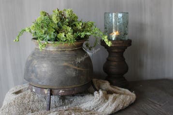 Namaak bos / deco bol Euca/asparagus green 23cm, Ophalen of Verzenden, Nieuw
