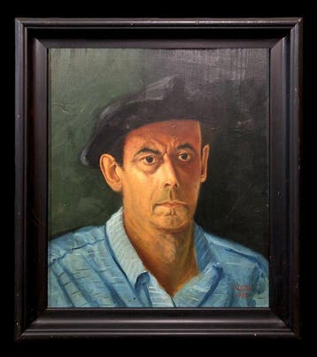 Basque School (XX) - Selfportrait with Beret