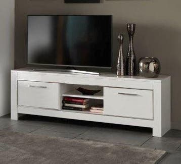 Marknesse TV-Meubel Medium - MAGAZIJN OPRUIMING - Wit/Mar..., Nieuw, Overige materialen