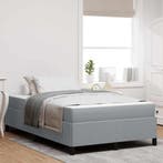 vidaXL Boxspringbed Lichtgrijs 120 x 190 cm Stof, Verzenden, Nieuw, Stof