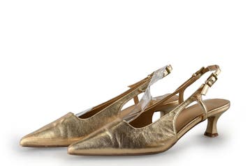 Manfield Slingbacks in maat 37 Goud, Kleding | Dames, Overige kleuren, Verzenden, Zo goed als nieuw, Manfield
