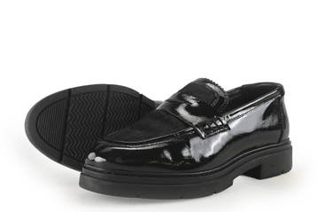 Manfield Loafers in maat 39 Zwart, Verzenden, Zwart, Overige typen, Zo goed als nieuw