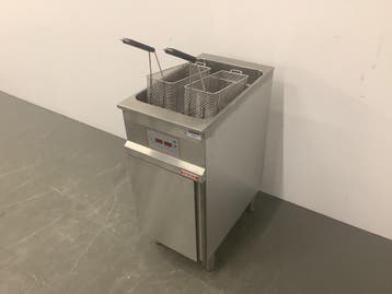 Salvis Hoog rendement Friteuse dubbele mand - elektrisch, Verzenden, Gebruikt