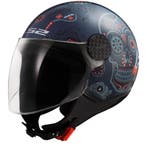 LS2 OF558 Sphere Lux II Maxca Kobalt Oranje Jethelm, Jethelm, Nieuw met kaartje, Overige merken, Heren