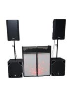 te huur speaker set 4800 watt, Zo goed als nieuw