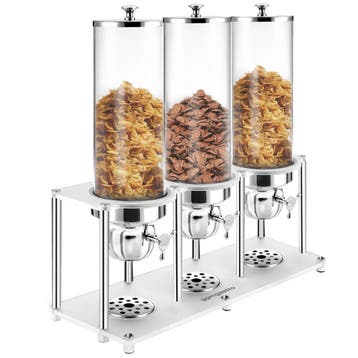 GGM Gastro | Graandispenser - ROTATION - 3x - met | MSPV111, Verzenden, Nieuw in verpakking, RVS Meubilair