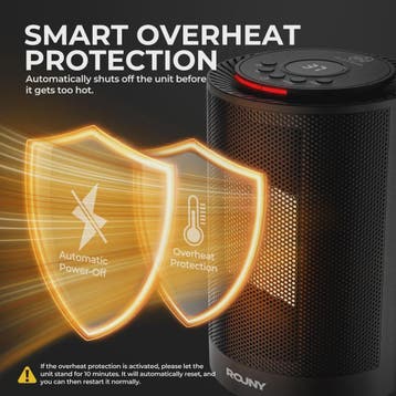Draagbare Elektrische Ruimteverwarmer met Ventilator - 1200W, Verzenden, Nieuw