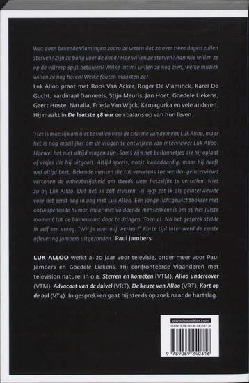 De laatste 48 uur 9789089240316 Luk Alloo, Verzenden, Gelezen, Luk Alloo