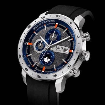 AKOR Le Locle Swiss - Astrograde Blue Automatique - Zonder, Nieuw