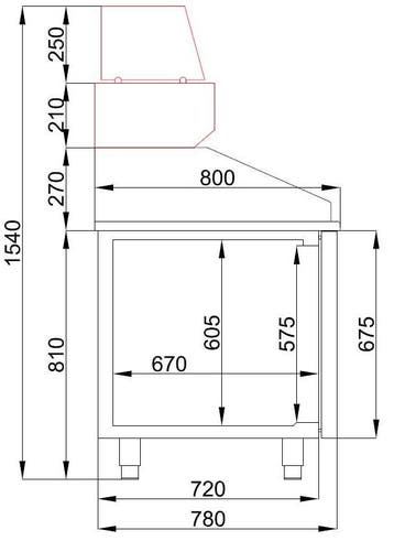 Pizzawerkbank | 380L | 1 Deur + 5 Deegladen | -2°c/+8°c | 15, Ophalen of Verzenden, Nieuw