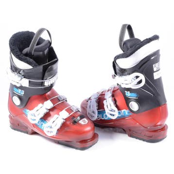 35 36 37 38 39 40 41 kinder skischoenen SALOMON T3, RED/blac, Verzenden, Gebruikt, Salomon