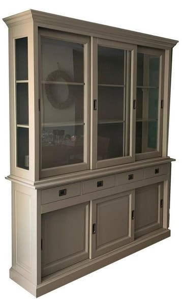 Buffetkast taupe Jubbega 180cm, Huis en Inrichting, Kasten | Buffetkasten, Ophalen of Verzenden, Nieuw